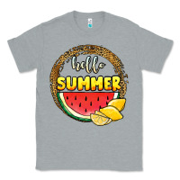 Heather Grey hello summer watermelon Classic Tee - JahusDesignShop