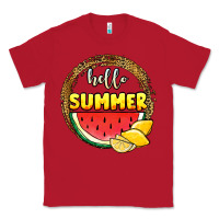 Red hello summer watermelon Classic Tee - JahusDesignShop