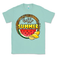 Seafoam hello summer watermelon Classic Tee - JahusDesignShop
