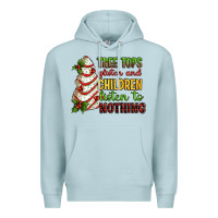 Blue Mist Tree tops glisten and children listen to nothing Premium Hoodie - RanaPortraitStore