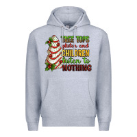 Heather Grey Tree tops glisten and children listen to nothing Premium Hoodie - RanaPortraitStore