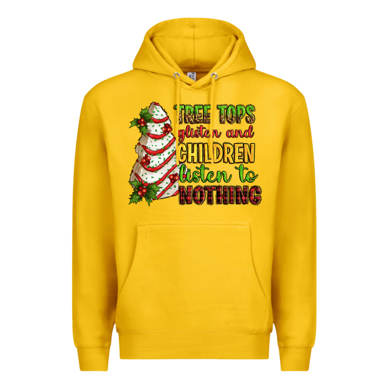 Tree Tops Glisten And Children Listen To Nothing Premium Hoodie by RanaPortraitStore | Teevron