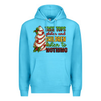 Ocean Blue Tree tops glisten and children listen to nothing Premium Hoodie - RanaPortraitStore
