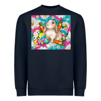 Navy easter day rabbit Heavyweight Sweatshirt - TumblerDesignByShophia