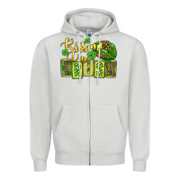 Dove Grey St. Patrick's Kiss me i am irish Zipper Hoodie - OliviaCreatesArt