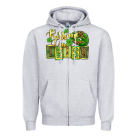 Heather Grey St. Patrick's Kiss me i am irish Zipper Hoodie - OliviaCreatesArt
