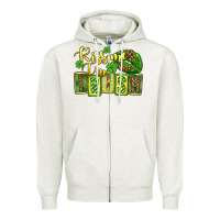 Oatmeal Heather St. Patrick's Kiss me i am irish Zipper Hoodie - OliviaCreatesArt