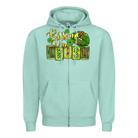 Seafoam St. Patrick's Kiss me i am irish Zipper Hoodie - OliviaCreatesArt