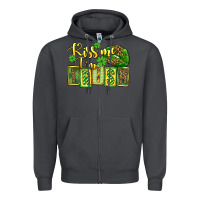 Smoke St. Patrick's Kiss me i am irish Zipper Hoodie - OliviaCreatesArt