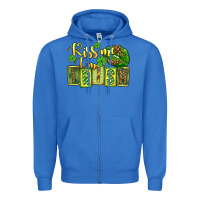 True Royal St. Patrick's Kiss me i am irish Zipper Hoodie - OliviaCreatesArt