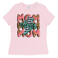Bubblegum Pink cheer mom Ladies Tee - MaliasSmallBusiness