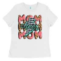 White cheer mom Ladies Tee - MaliasSmallBusiness