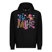 Black be mine valentine's day Premium Hoodie - OliviaCreatesArt