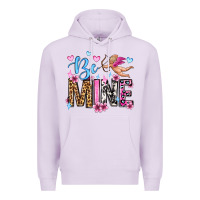 Lilac be mine valentine's day Premium Hoodie - OliviaCreatesArt