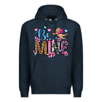 Navy be mine valentine's day Premium Hoodie - OliviaCreatesArt