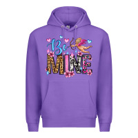 Purple be mine valentine's day Premium Hoodie - OliviaCreatesArt