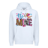 White be mine valentine's day Premium Hoodie - OliviaCreatesArt