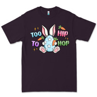 Plum too hip to hop easter Premium Tee - MaliasSmallBusiness