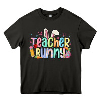 Asphalt teacher bunny Heavy Core Tee - MaliasSmallBusiness