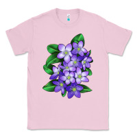 Bubblegum Pink Mayflower Plant Illustrations Classic Tee - LillyAllenDesigns
