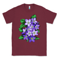 Burgundy Mayflower Plant Illustrations Classic Tee - LillyAllenDesigns