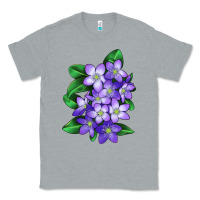 Heather Grey Mayflower Plant Illustrations Classic Tee - LillyAllenDesigns
