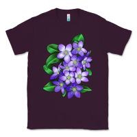 Plum Mayflower Plant Illustrations Classic Tee - LillyAllenDesigns