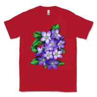 Red Mayflower Plant Illustrations Classic Tee - LillyAllenDesigns