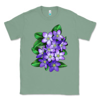 Sage Mayflower Plant Illustrations Classic Tee - LillyAllenDesigns