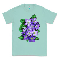 Seafoam Mayflower Plant Illustrations Classic Tee - LillyAllenDesigns