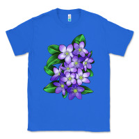True Royal Mayflower Plant Illustrations Classic Tee - LillyAllenDesigns