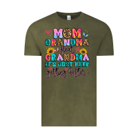 Vintage Olive mom grandma great grandma it's just keeps getting Vintage Tee - Artiststas
