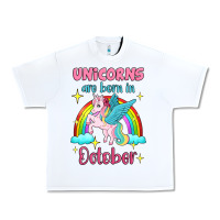 White unicorns are born in october Urban Heavy Tee - Jasminsmagicworld