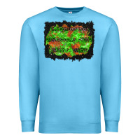 Ocean Blue halloween leopard lines background Premium Sweatshirt - BundleAndBundleShop