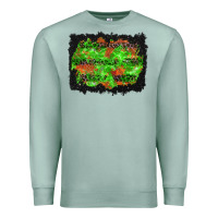 Seafoam halloween leopard lines background Premium Sweatshirt - BundleAndBundleShop