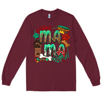 Burgundy Dog Mama Long Sleeve Tee - texasbilliewilder