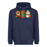 Navy Halloween thanksgiving christmas coffee cups Heavyweight Hoodie - FaDigitalArtStudio