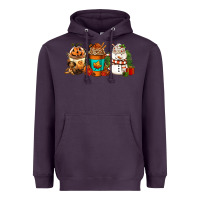 Halloween Thanksgiving Christmas Coffee Cups Heavyweight Hoodie | Teevron
