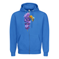 True Royal honey bee with lavender fa element Zipper Hoodie - FaDigitalArtStudio