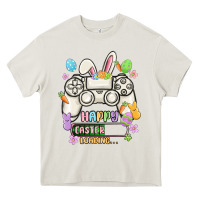 Cream easter gamer Heavy Core Tee - MaliasSmallBusiness