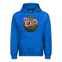 Cobalt arizona fishhook cactus Urban Hoodie - LillyAllenDesigns