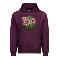 Mauve Wine arizona fishhook cactus Urban Hoodie - LillyAllenDesigns