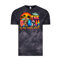 Cloud Black the beach is my happy place Vintage Tee - Artiststas