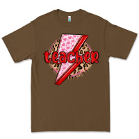 Cacao teacher lightning bolt valentines day Premium Tee - MaliasSmallBusiness