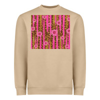 Mushroom glitter pink stripe leopard pattern with flowers Heavyweight Sweatshirt - TumblerDesignByShophia
