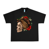 Black leopard bandana and roses skull Urban Heavy Tee - Jasminsmagicworld