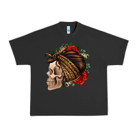 Pigment Black leopard bandana and roses skull Urban Heavy Tee - Jasminsmagicworld