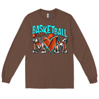 Chestnut Basketball Mom Long Sleeve Tee - NancyCooperArtShop