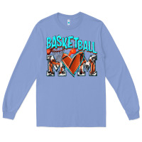 Colony Blue Basketball Mom Long Sleeve Tee - NancyCooperArtShop