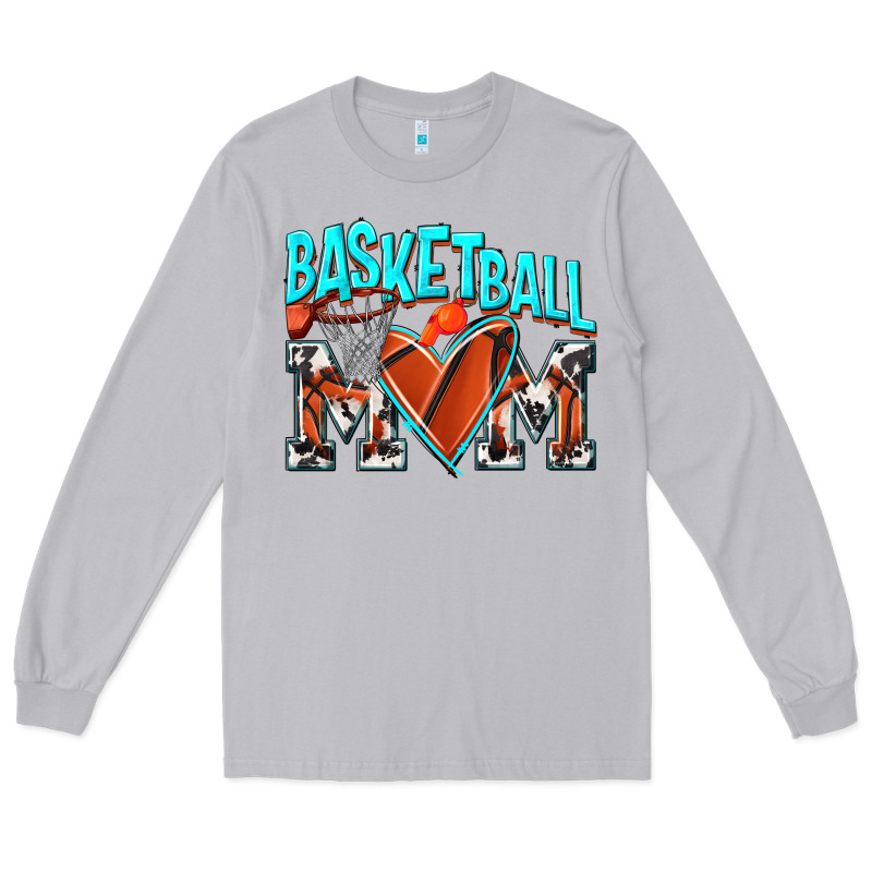 Basketball Mom Long Sleeve Tee by NancyCooperArtShop | Teevron